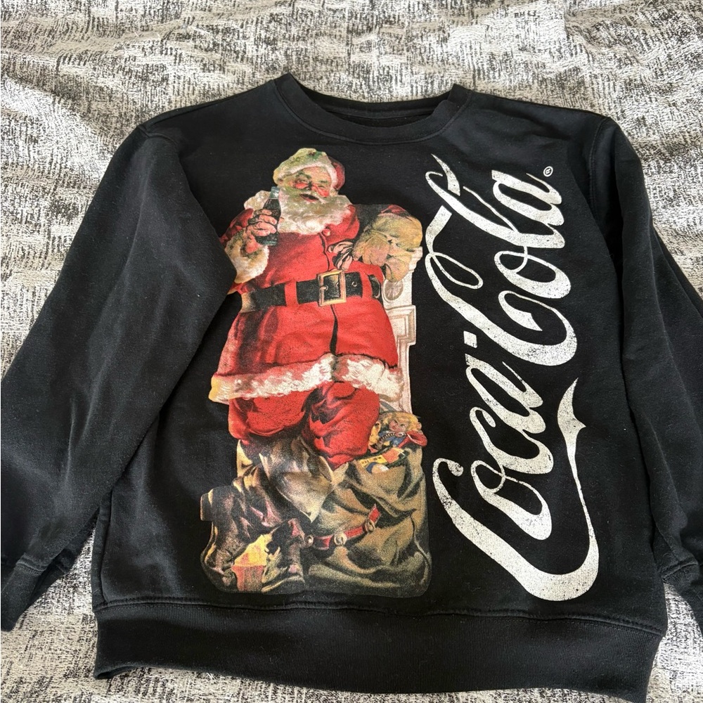 Coca Cola Santa Sweatshirt Womens Size Small